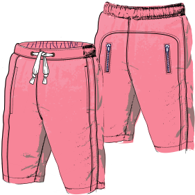 Moldes de confeccion para HOMBRES Shorts Bañador 7660